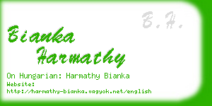 bianka harmathy business card